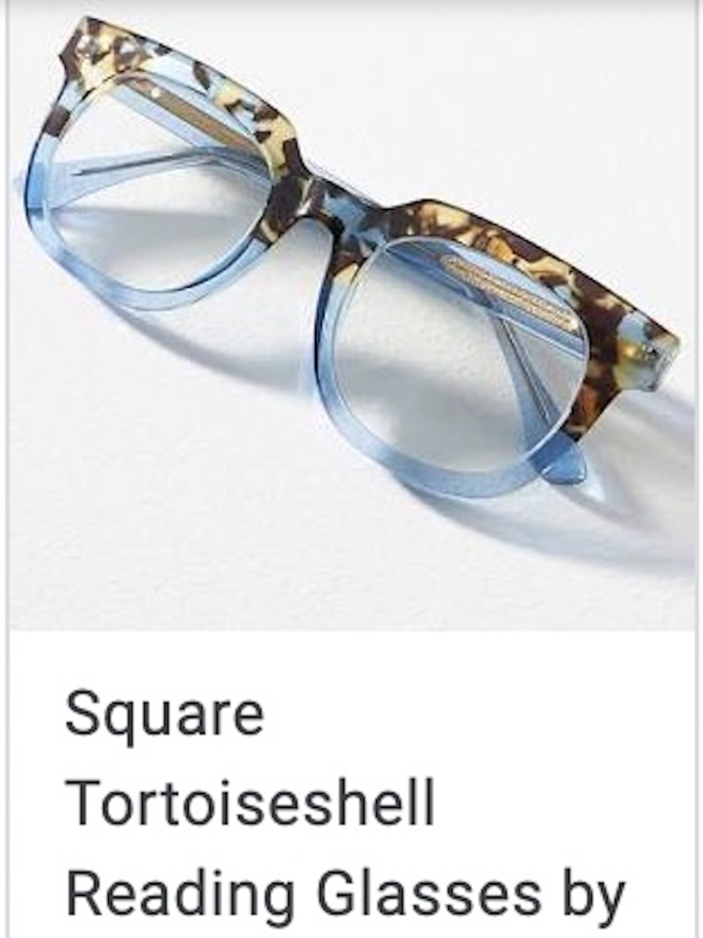 New Anthropologie Peepers Tortoise Blue Showbiz blue light filter readers +1.50